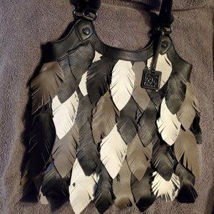CHI by CARLOS FALCHI "LEAVES " Large Handbag - Opened/Never Worn/Immaculate